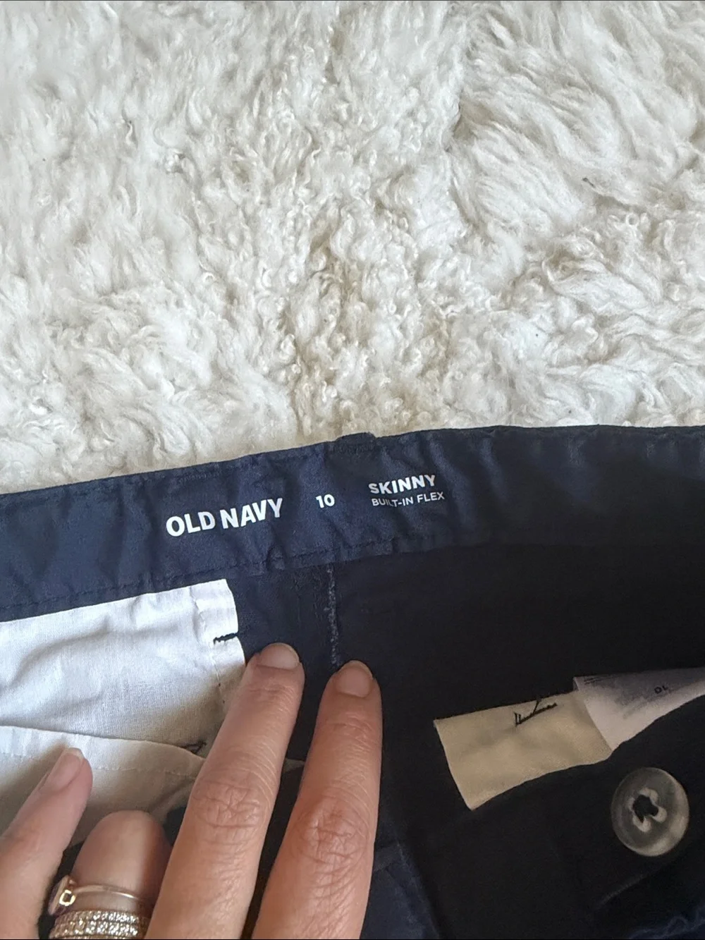 NWOT - Old Navy Kids Build In Flex Navy Dress Pants